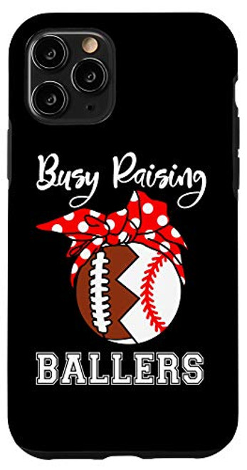 iPhone 11 Pro Busy Raising Ballers Funny Football Baseball Player Mom Case iPhone 11 Pro Busy Raising Ballers Funny Football Baseball Player Mom Case