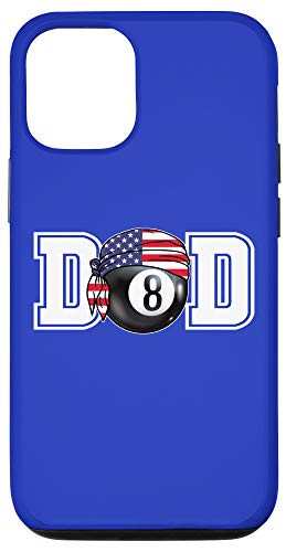 iPhone 12/12 Pro 8 Ball Pool Dad Billiards Father Gifts for Mens Pool Player Case