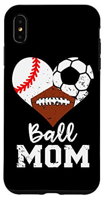 iPhone XS Max Ball Mom Funny Baseball Football Soccer Mom Case iPhone XS Max Ball Mom Funny Baseball Football Soccer Mom Case