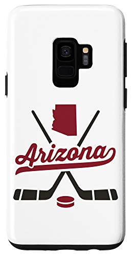 Galaxy S9 Vintage Arizona Ice Hockey Sticks Sports Team Fan Gift Case