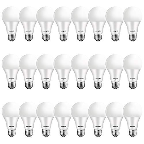 24 Pack 40 Watt LED Light Bulbs Daylight 5000K, E26 Medium Base, Energy Efficient A19 LED Bulb, 450 Lumens, Non-Dimmable, UL Listed
