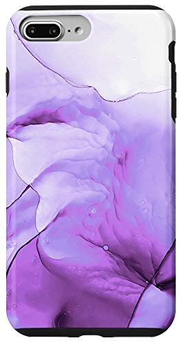iPhone 7 Plus/8 Plus Elegant Purple Ink Abstract Colorful Swirl Pattern Case