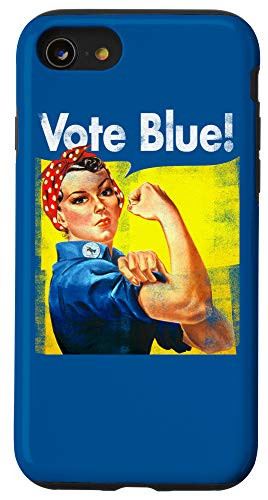 iPhone SE -2020- / 7 / 8 Vote Blue Democratic Rosie Riveter Blue Wave Case