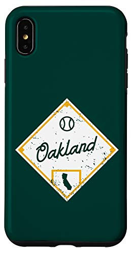 iPhone XS Max Oakland Baseball Fan California State Outline Case