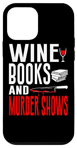 iPhone 12 mini True Crime Fan Wine Lover Book Nerd Funny Literary Gift Case