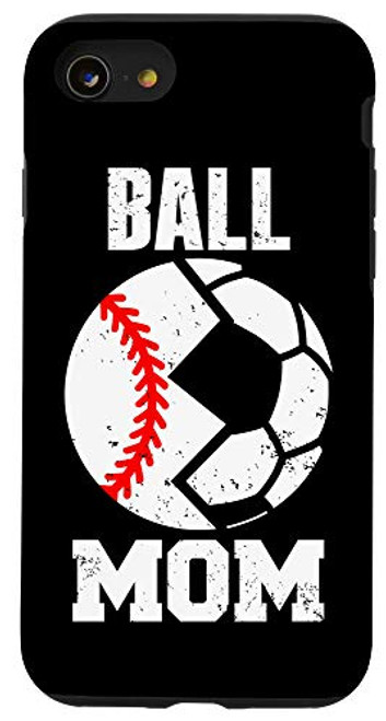 iPhone SE -2020- / 7 / 8 Ball Mom Funny Soccer Baseball Player Mom Case