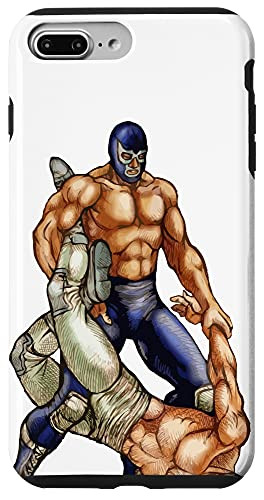 iPhone 7 Plus/8 Plus Feel-Ink Masked Mexican Legend Wrestlers Demon Blue El Santo Case
