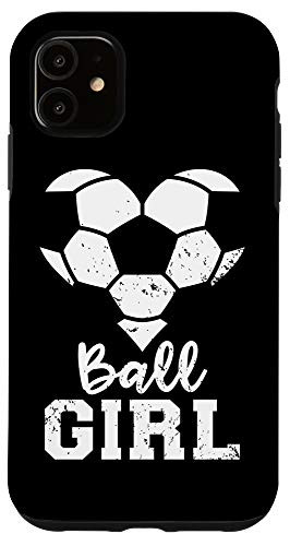 iPhone 11 Ball Girl Heart Funny Soccer Girl Case