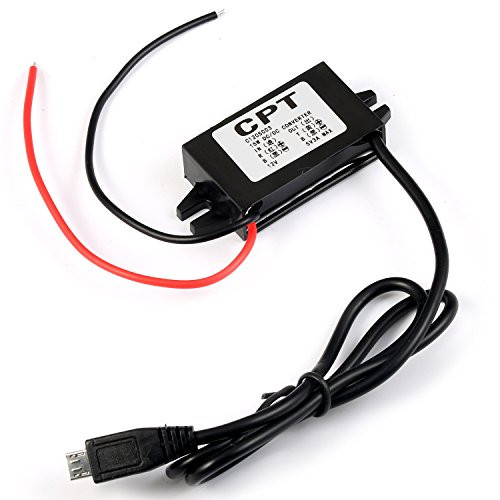GEREE DC-DC Converter Step Down Module 12V to 5V Micro USB Output Buck Power Adapter