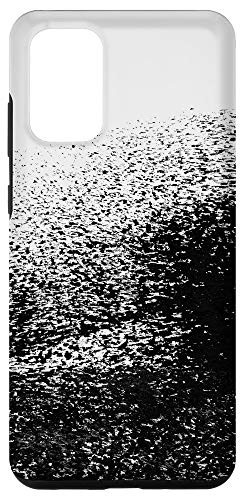 Galaxy S20 plus Abstract Art Black and White Painting Ink Splatter Men Women Case