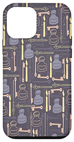 iPhone 12 mini Candle, Quill Pen and Ink, Key Patterns Case