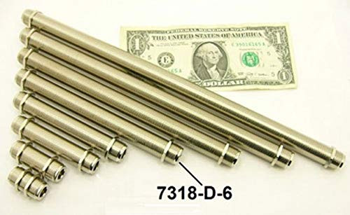 N Female to N Female 6" Bulkhead Mount Adapter -6 Inch Barrel-