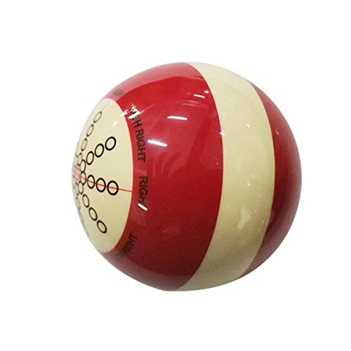 DENPETEC Billiard Cue Ball Practice Training Artifact, Standard Pool Table Training Cue Ball 2-1/4" Regulation Size Billiard Pool Ball for Beginner, Billiard Accessories
