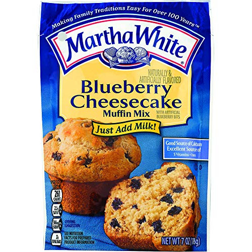 Martha White Muffin Mix, Blueberry Cheesecake, 7-Ounce Packages -Pack of 12-