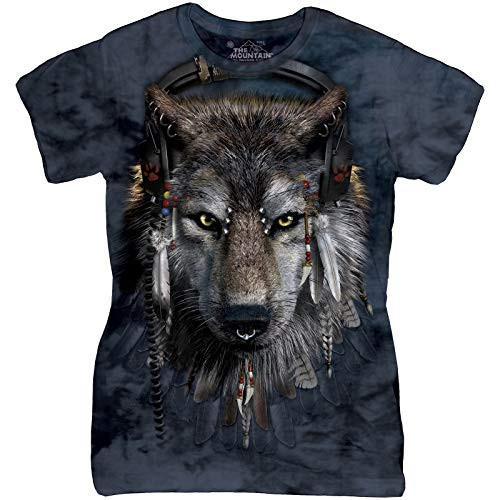 The Mountain Dj Fen Adult Woman's T-Shirt, Blue, Medium The Mountain Dj Fen Adult Woman's T-Shirt, Blue, Medium