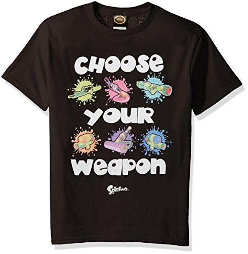 Nintendo Little Boys Splatoon Weapons Graphic T-shirt, black, YM