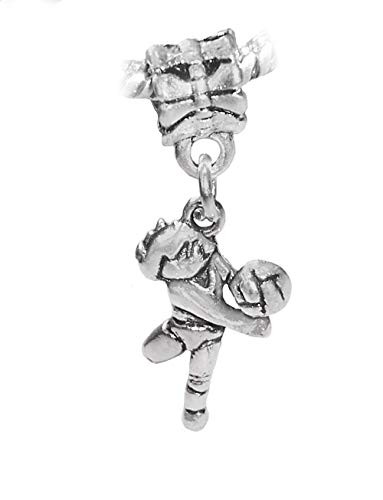 Serving Volleyball Player Ball Team Sports Dangle Charm for European Bracelets id-275