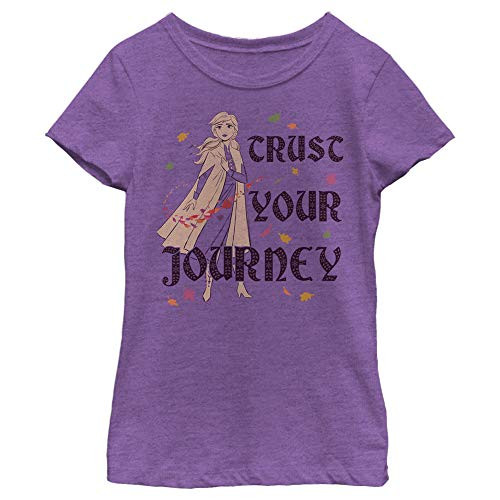 Disney Girls' T-Shirt, Purple Berry, Small