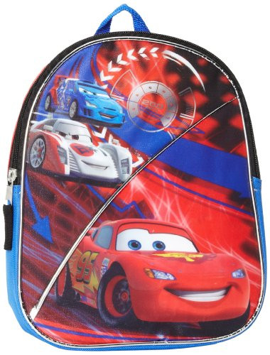 Fast Forward Little Boys' Cars Mini Backpack, Red, One Size
