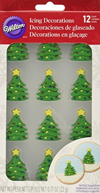 Wilton 12 Count Christmas Tree Royal Icing Decorations Wilton 12 Count Christmas Tree Royal Icing Decorations