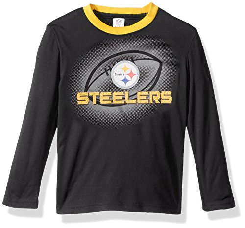 NFL Pittsburgh Steelers Unisex-Baby Long-Sleeve Tee, Steelers, 12 Months