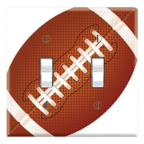 Graphics Wallplates - I Love Football - Double Toggle Wall Plate Cover
