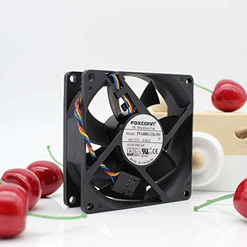 for FOXCONN PVA080G12H-P01 DC12V 0.60A 8025 Chassis Cooling Fan