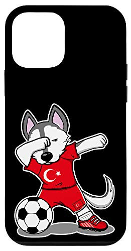 iPhone 12 mini Dabbing Husky Dog Turkey Football - Turkish Flag Soccer Case