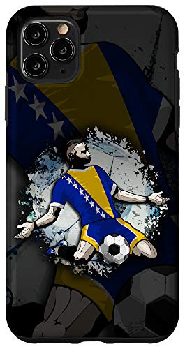 iPhone 11 Pro Max Bosnia and Herzegovina Soccer National Flag Football Lovers Case