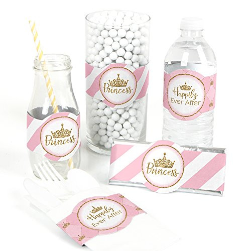 Little Princess Crown - DIY Party Supplies - Pink and Gold Princess Baby Shower or Birthday Party DIY Wrapper Favors & Decorations - Set of 15 Little Princess Crown - DIY Party Supplies - Pink and Gold Princess Baby Shower or Birthday Party DIY Wrapper Favors & Decorations - Set of 15