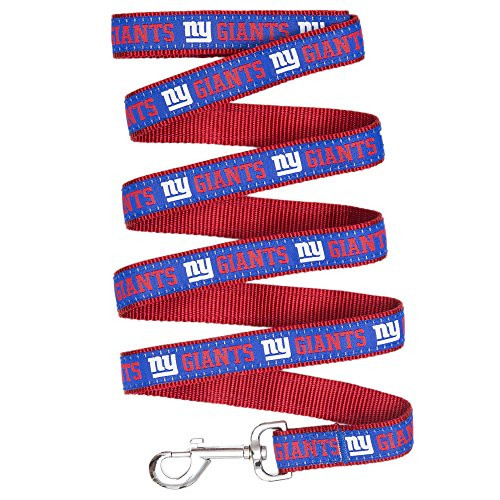 PREMIUM PET LEASHES - NFL NEW YORK GIANTS Pet Leash, SIZE- Medium, Great For Cats  and  Dogs
