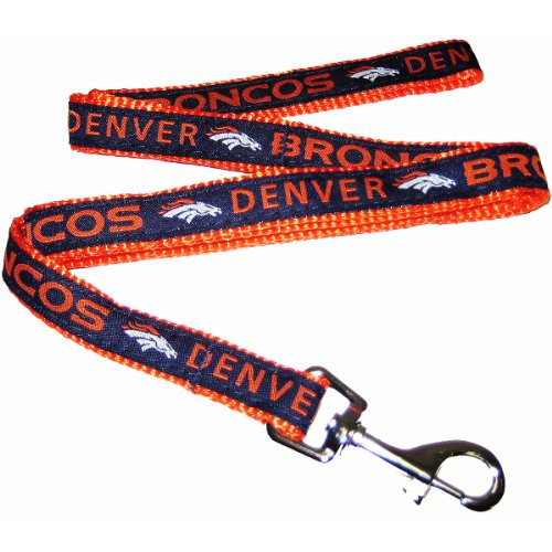PREMIUM PET LEASHES - NFL DENVER BRONCOS Pet Leash, SIZE- Medium, Great For Cats  and  Dogs