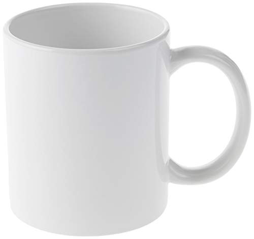 Cricut Ceramic Coffee Mug - Sublimation Blank - White - 12 oz/340 ml -2 Pack Bundle-