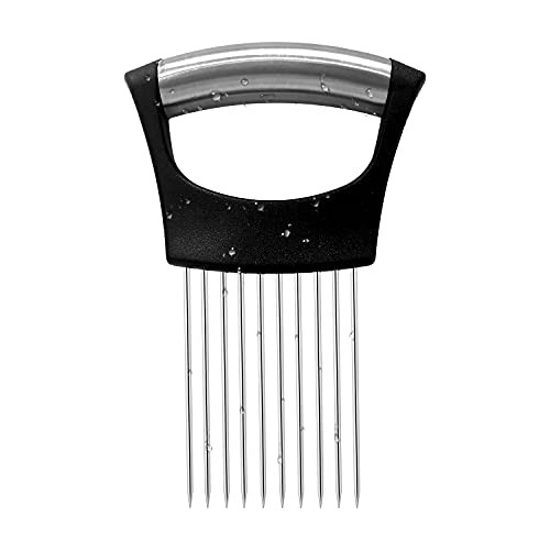 Onion Holder for Slicing, Vegetable Potato Onion Cutter Chopper Slicer Cutting Tools Stainless Steel Kitchen Cutting Assistant Gadgets Onion Holder for Slicing, Vegetable Potato Onion Cutter Chopper Slicer Cutting Tools Stainless Steel Kitchen Cutting Assistant Gadgets