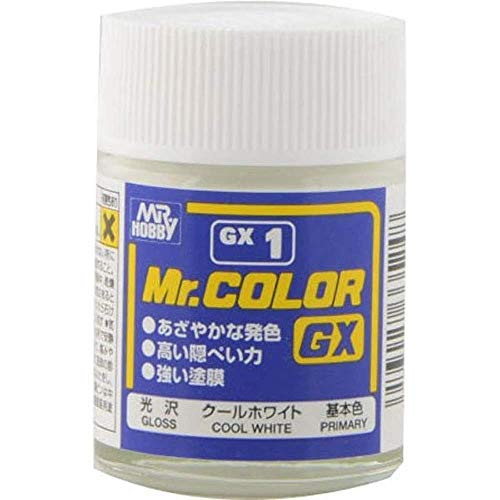 Mr. Hobby GX1 GX White 18ml Bottle, GSI Mr. Color