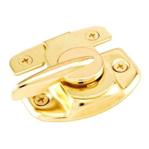 Defender Security U 9924 Window Sash Lock, Cam Action, Brass Finished Steel