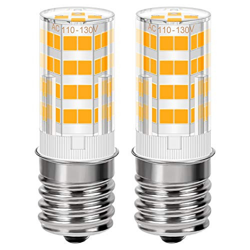 Microwave Oven Bulb Ceramic 4W E17 LED Bulb Appliance Light Bulbs Intermediate Base Light Bulb for Oven,40W Halogen Bulb Equivalent, Dimmable AC 110V-130V 3000K Warm White, 350LM, Pack of 2 Microwave Oven Bulb Ceramic 4W E17 LED Bulb Appliance Light Bulbs Intermediate Base Light Bulb for Oven,40W Halogen Bulb Equivalent, Dimmable AC 110V-130V 3000K Warm White, 350LM, Pack of 2