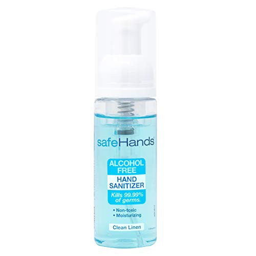 safeHands -1 Alcohol-free Foam Hand Sanitizer, Clean Linen, 1.75 Oz -1 Bottle-