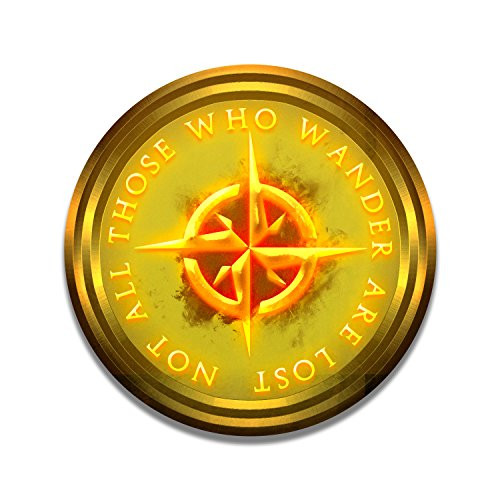 Bargain Max Decals LOTR Not All Those Who Wander are Lost Compass Window Laptop Car Sticker 5.5" Bargain Max Decals LOTR Not All Those Who Wander are Lost Compass Window Laptop Car Sticker 5.5"