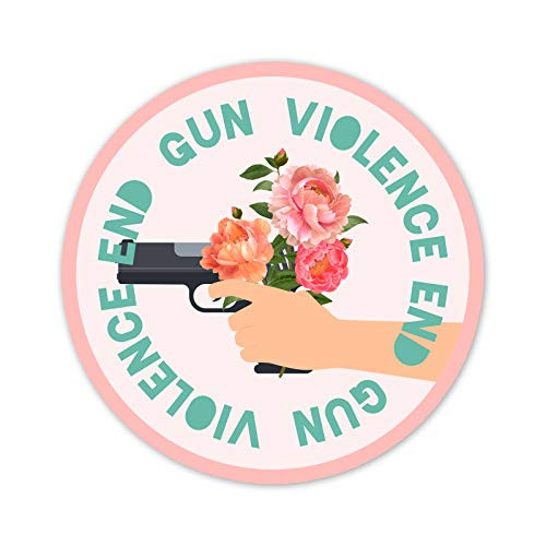 Bargain Max Decals End Gun Violence Done Window Laptop Car Sticker 6"