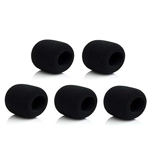 Bolymic 5 PACK Wireless Karaoke Microphone Foam Ball-Type Windscreen,Suitable for Shure Microphones SLX2 PG288 SM48 SM58 Beta58A Beta87 Beta57 SM58LC