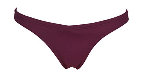 Arena Solid MaxLife Bikini Bottom, Red Wine - Shiny Pink, 26