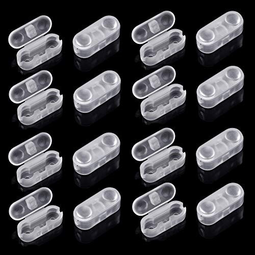 30 Pieces Transparent Plastic Blind Ball Chain Cord Connectors Clips Replacement Vertical Roman Roller Chain Cord Connector Clips for Roller, Roman and Vertical Blinds
