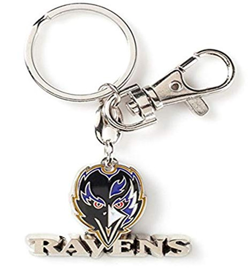 Aminco NFL Baltimore Ravens Heavyweight Keychain, Purple, 5 Aminco NFL Baltimore Ravens Heavyweight Keychain, Purple, 5