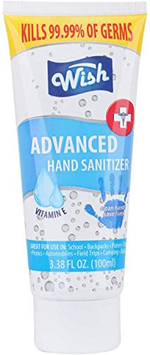 Wish Hand Sanitizer 3.38oz Tube with Vitamin E