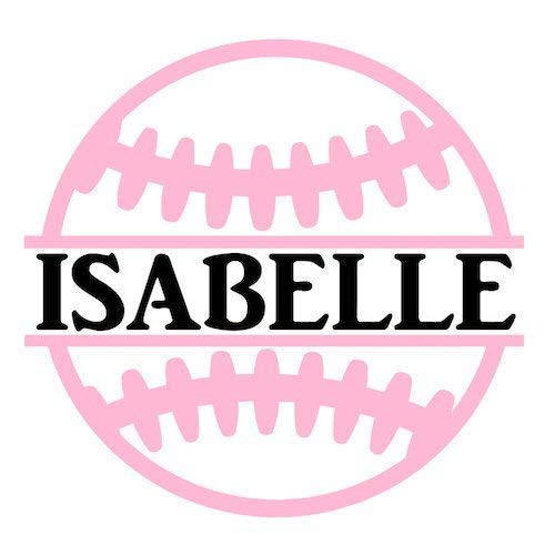 Personalized Softball Name Decal Sticker for Yeti Cups, Tumblers, Laptops, Car Windows