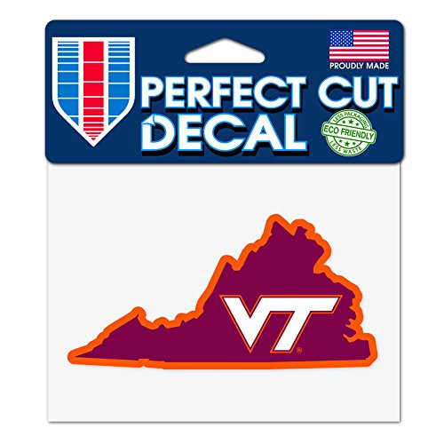 WinCraft Virginia Tech Hokies 4"x5" Perfect Cut State Decal