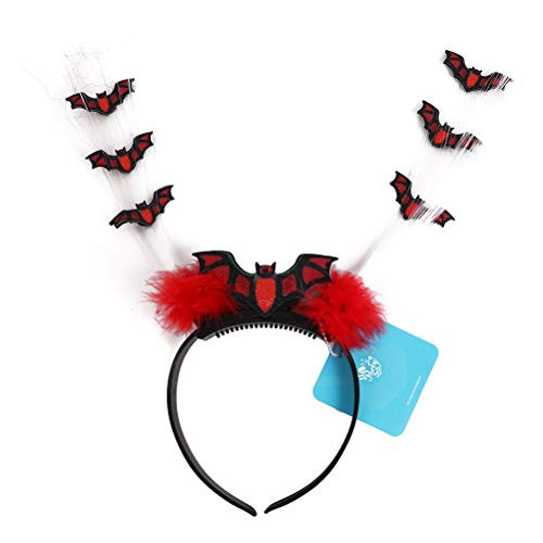 FUNZZY Halloween Horrible Bat Hair Hoop Headband Hair Band Hair Accessories for Costume Ball Party Halloween Cosplay Props