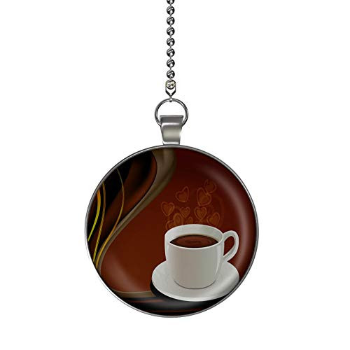 Gotham Decor Coffee Love Ceiling Fan/Light Pull Pendant with Chain