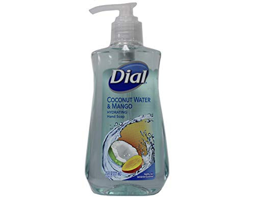 Dial Liquid Hand Soap, Coconut Water  and  Mango, 7.5 Fluid Ounces - 017000121581 017000121598